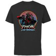 thumbnail image 1 of Marvel Thor: Love and Thunder Thor Valkyrie and Jane - Short Sleeve Cotton T-Shirt for Adults - Customized-Black, 1 of 5