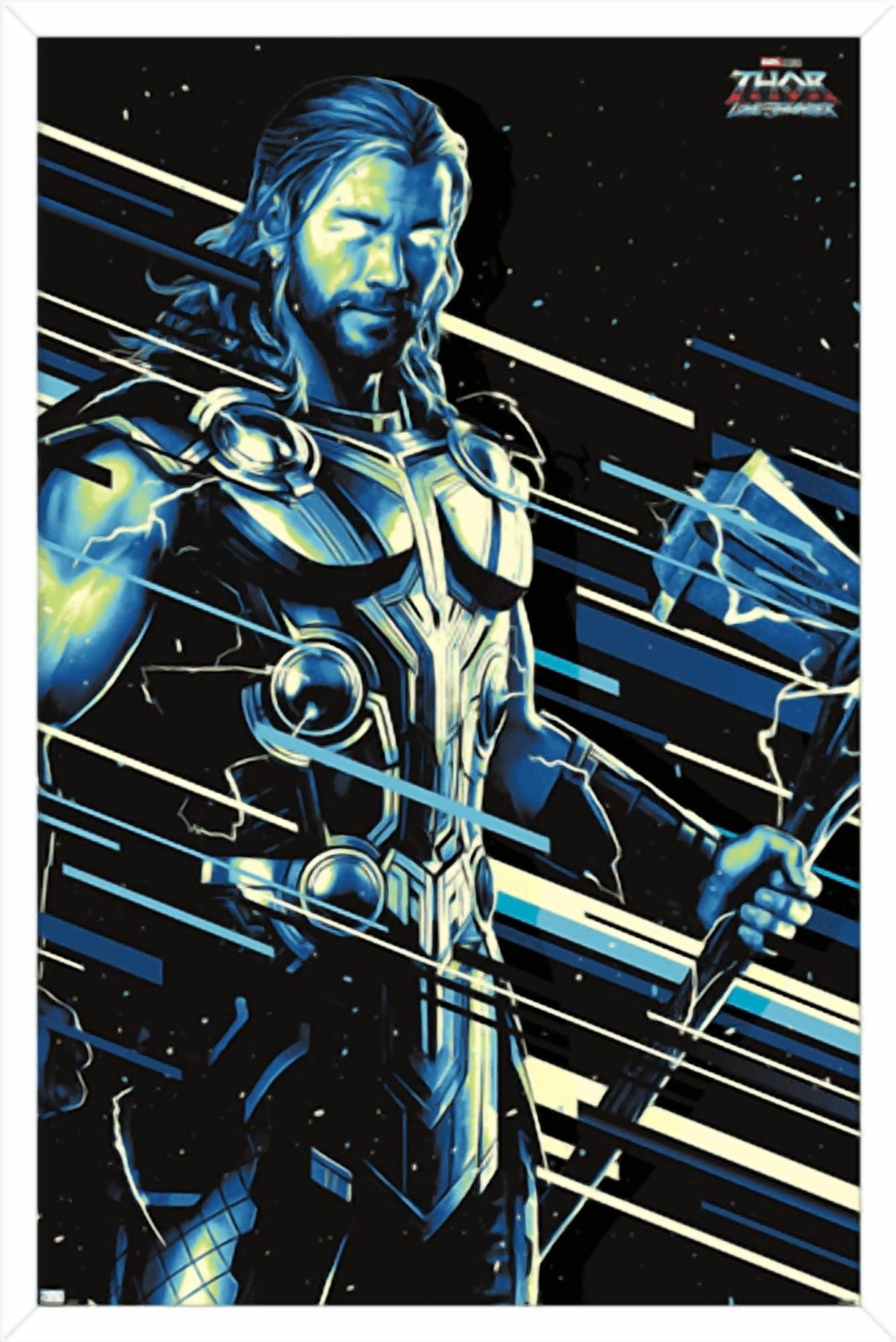 Marvel Thor: Love and Thunder - Thor Wall Poster, 22.375" x 34" Framed