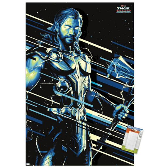 Marvel Thor: Love and Thunder - Thor Wall Poster, 22.375" x 34"