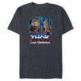 thumbnail image 1 of Marvel Thor: Love and Thunder Thor and Mighty Thor - Short Sleeve Blended T-Shirt for Adults - Customized-Navy Heather, 1 of 5