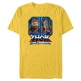 thumbnail image 1 of Marvel Thor: Love and Thunder Thor and Mighty Thor - Short Sleeve Blended T-Shirt for Adults - Customized-Yellow, 1 of 5