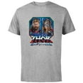 thumbnail image 1 of Marvel Thor: Love and Thunder Thor and Mighty Thor - Short Sleeve Cotton T-Shirt for Adults - Customized-Athletic Heather, 1 of 5