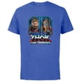 thumbnail image 1 of Marvel Thor: Love and Thunder Thor and Mighty Thor - Short Sleeve Cotton T-Shirt for Adults - Customized-Royal Heather, 1 of 5