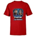 thumbnail image 1 of Marvel Thor: Love and Thunder Thor and Mighty Thor - Short Sleeve T-Shirt for Kids - Customized-Red, 1 of 5