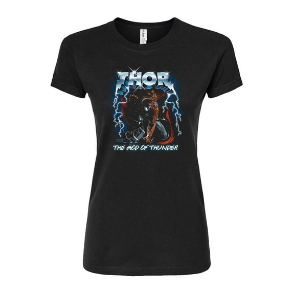 Marvel Thor - Metal Band Style - Juniors Fitted Graphic T-Shirt