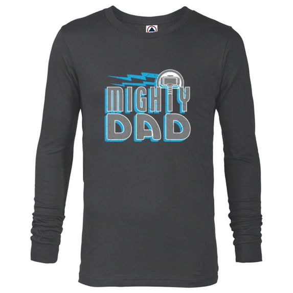 Marvel Thor Mighty Dad Retro Father's Day - Long Sleeve T-Shirt for Men - Customized-Charcoal Heather
