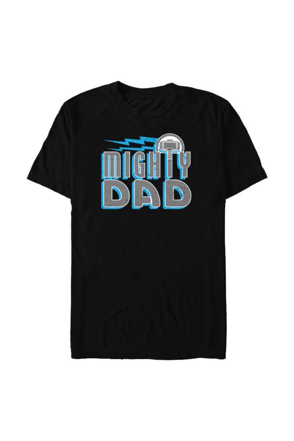 Thor Mighty Dad Retro Father's Day - Short Sleeve Blended T-Shirt for Adults - Customized-Black