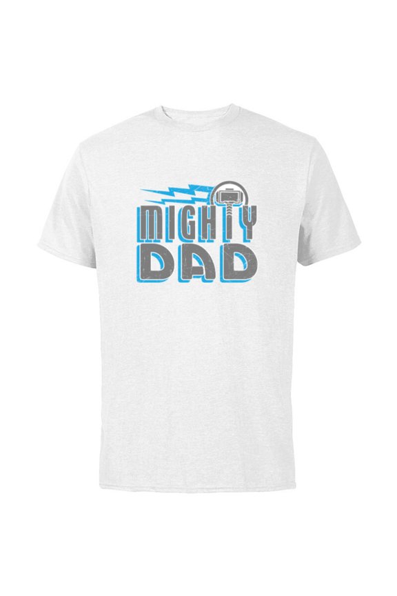 Thor Mighty Dad Retro Father's Day - Short Sleeve Cotton T-Shirt for Adults - Customized-White