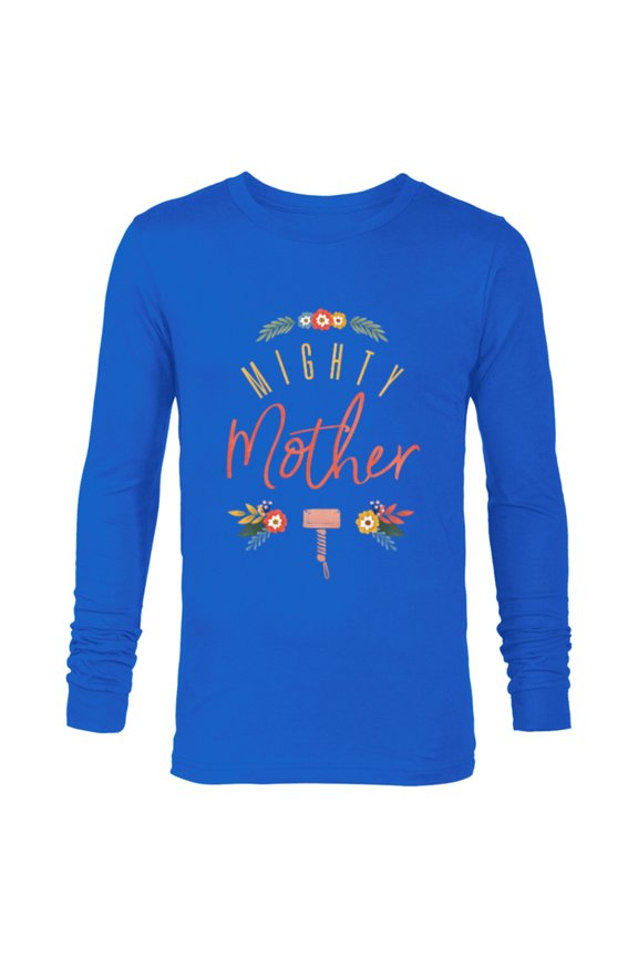 Thor Mighty Mother - Long Sleeve T-Shirt for Men - Customized-Navy