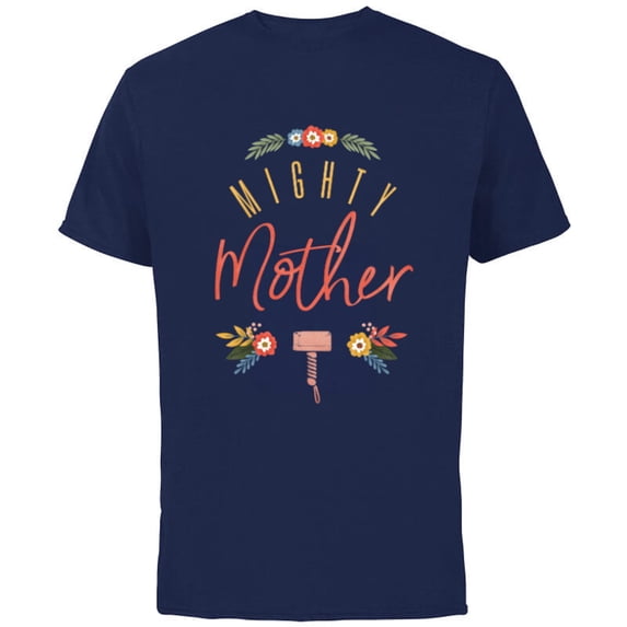 Marvel Thor Mighty Mother - Short Sleeve Cotton T-Shirt for Adults - Customized-Navy
