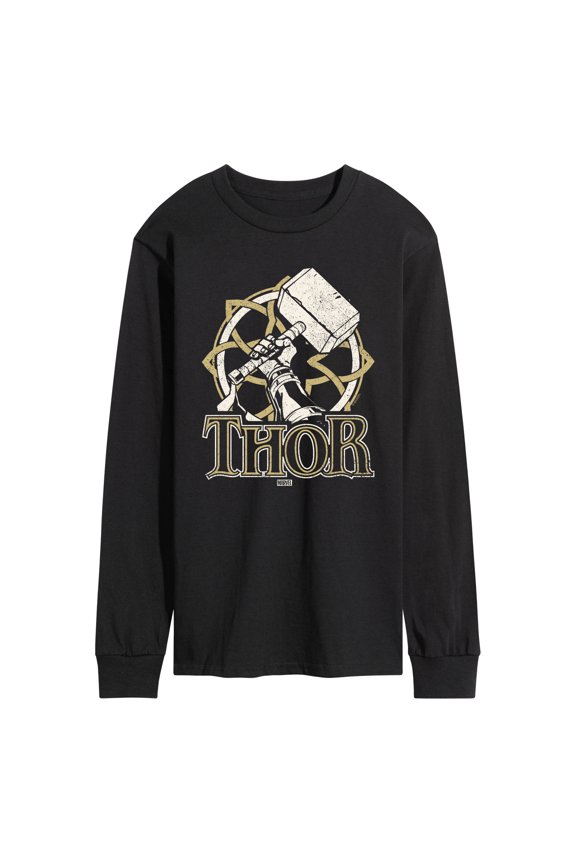 Thor - Norse - Men's Long Sleeve Graphic T-Shirt