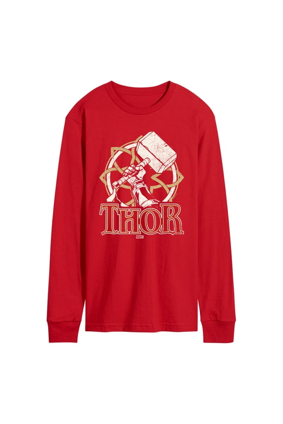 Thor - Norse - Men's Long Sleeve Graphic T-Shirt