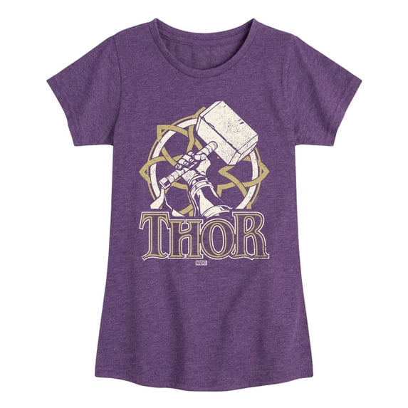 Marvel Thor - Norse - Toddler and Youth Girls Fitted Short Sleeve Graphic T-Shirt