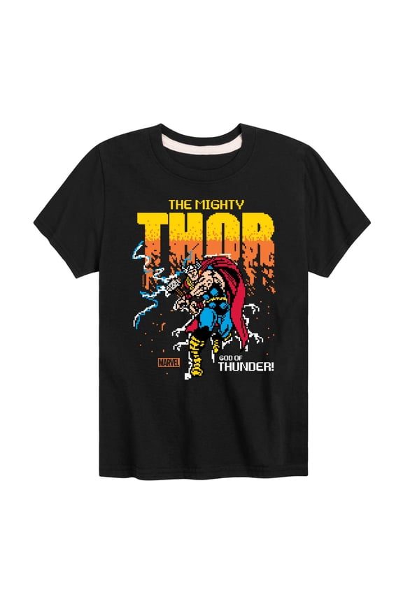 Thor - Pixelated - Toddler and Youth Short Sleeve Graphic T-Shirt