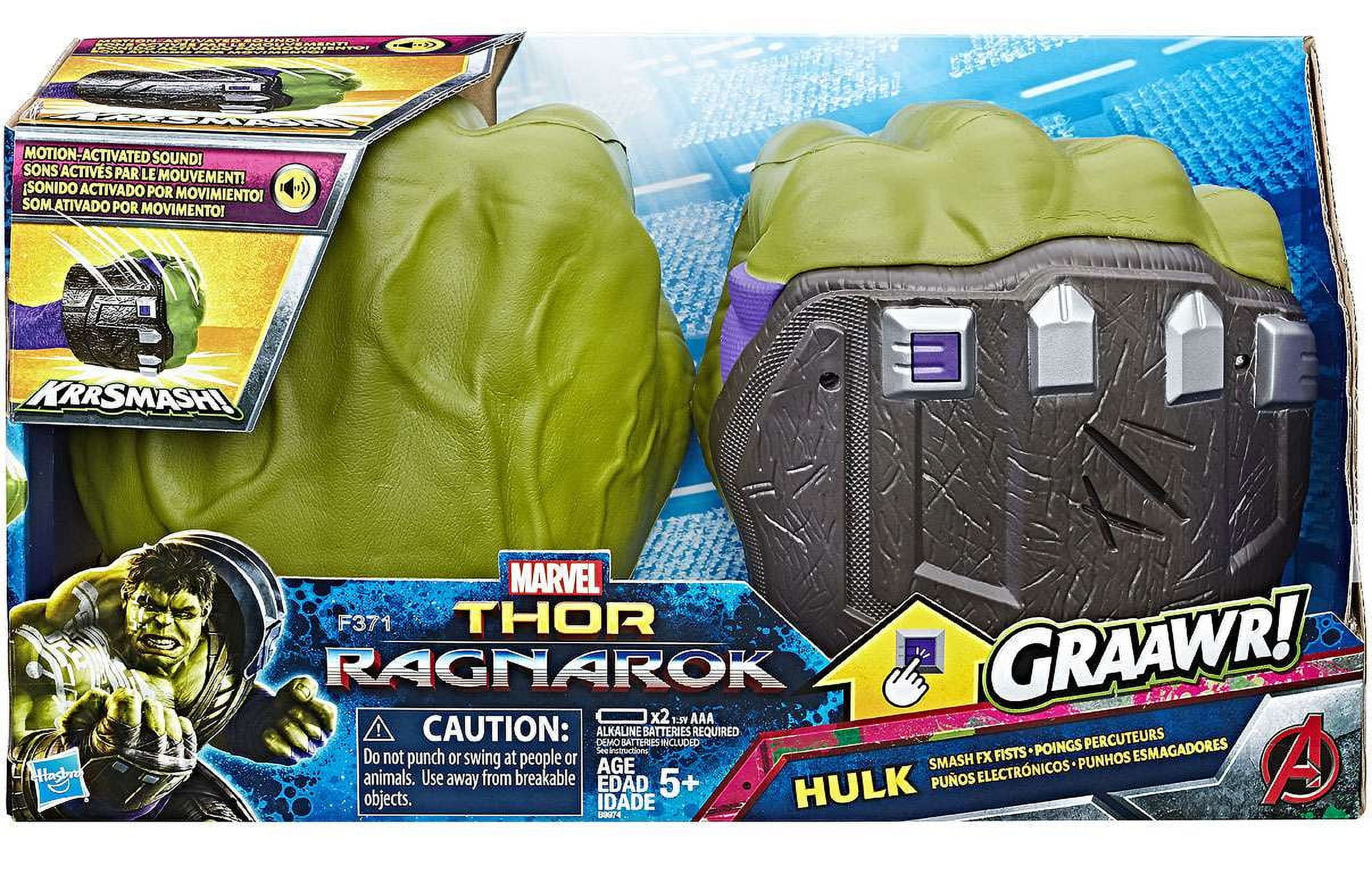 Marvel Hulk Smash FX Fists Out Mask Avengers Thor Ragnarok Toy Review  Hasbro 