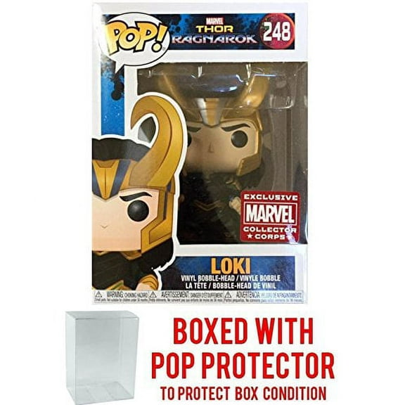 Marvel: Thor Ragnarok - Loki with Helmet #248 Funko POP! Collector Corps Exclusive