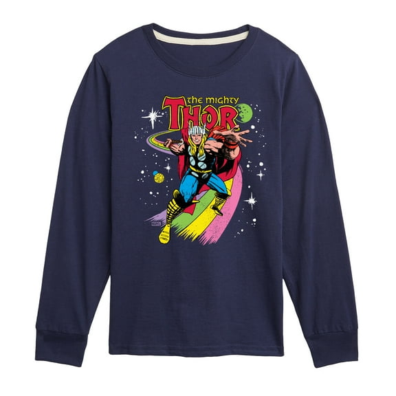 Marvel Thor - Rainbow Road - Toddler and Youth Long Sleeve Graphic T-Shirt