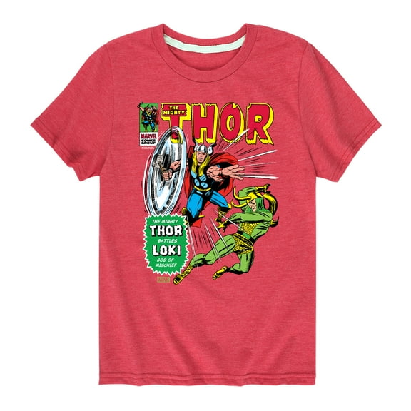 Marvel Thor - Retro Comic Book Cover - Toddler and Youth Short Sleeve Graphic T-Shirt