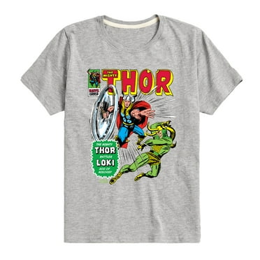 Marvel Thor - Retro Comic Book Cover - Toddler and Youth Short Sleeve Graphic T-Shirt