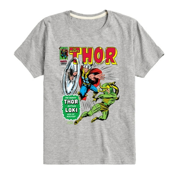 Marvel Thor - Retro Comic Book Cover - Toddler and Youth Short Sleeve Graphic T-Shirt