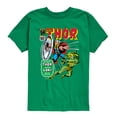 thumbnail image 1 of Marvel Thor - Retro Comic Book Cover - Toddler and Youth Short Sleeve Graphic T-Shirt, 1 of 5