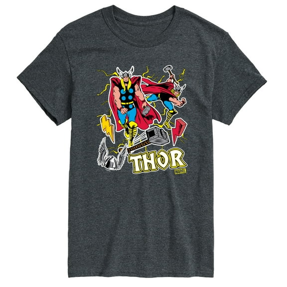 Marvel Thor - Stickers Style - Men's Short Sleeve Graphic T-Shirt