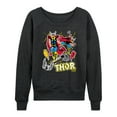 thumbnail image 1 of Marvel Thor - Stickers Style - Women's French Terry Pullover Sweatshirt, 1 of 5