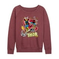 thumbnail image 1 of Marvel Thor - Stickers Style - Women's French Terry Pullover Sweatshirt, 1 of 5
