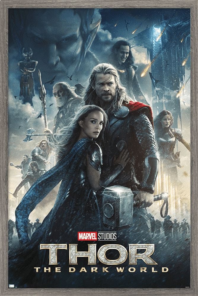Marvel Thor: The Dark World - Group One Sheet Wall Poster, 14.725" x 22.375", Framed