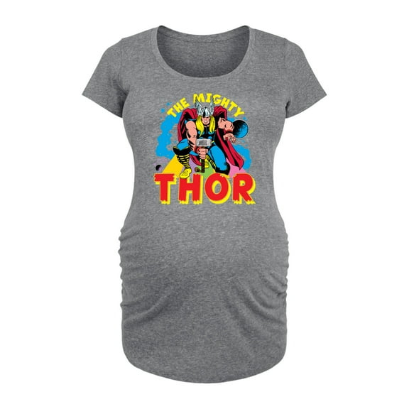 Marvel Thor - The Mighty - Maternity Scoop Neck Graphic T-Shirt