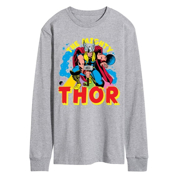 Marvel Thor - The Mighty - Men's Long Sleeve Graphic T-Shirt