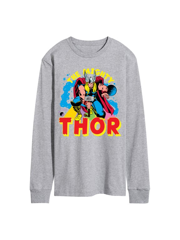 - Thor The Mighty Men's Long Sleeve Graphic T-Shirt