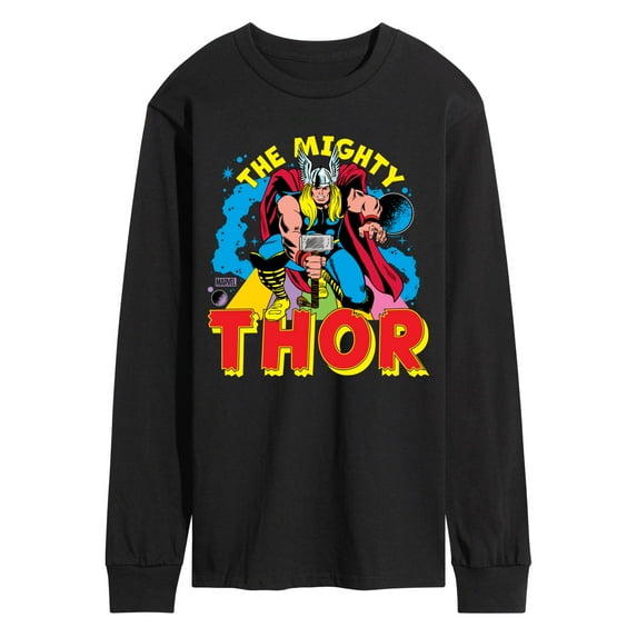 Marvel Thor - The Mighty - Men's Long Sleeve Graphic T-Shirt
