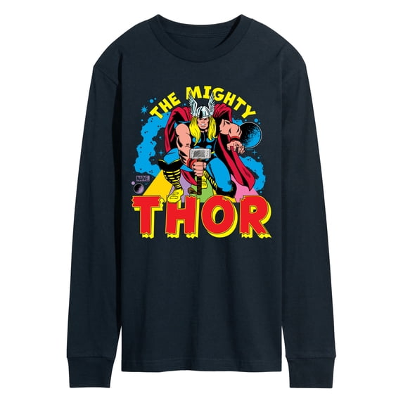 Marvel Thor - The Mighty - Men's Long Sleeve Graphic T-Shirt