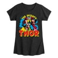 thumbnail image 1 of Marvel Thor - The Mighty - Toddler and Youth Girls Fitted Short Sleeve Graphic T-Shirt, 1 of 5