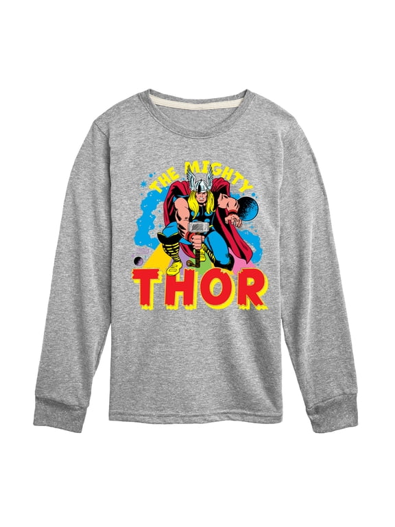 - Thor The Mighty Boys' Long Sleeve Graphic T-Shirt