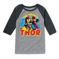 thumbnail image 1 of Marvel Thor - The Mighty - Toddler and Youth Raglan, 1 of 4