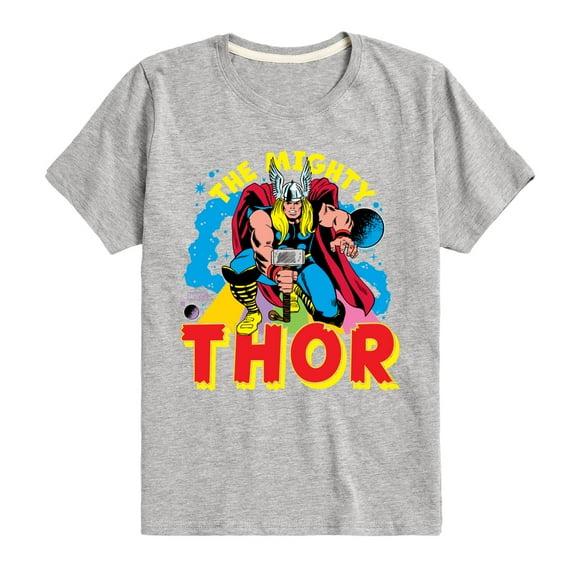 Marvel Thor - The Mighty - Toddler and Youth Short Sleeve Graphic T-Shirt