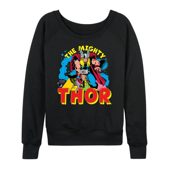 Marvel Thor - The Mighty - Women's French Terry Pullover Sweatshirt