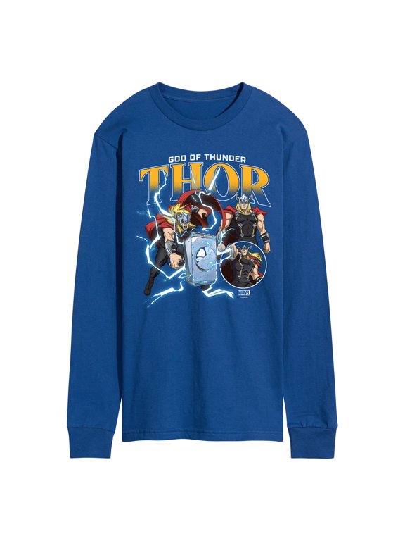 - Thor God of Thunder Men's Long Sleeve Graphic T-Shirt