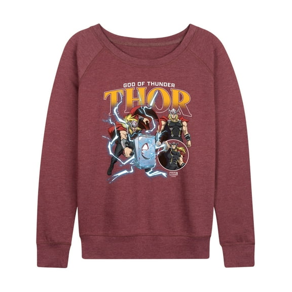 Marvel Thor - Thunder God - Women's French Terry Pullover Sweatshirt