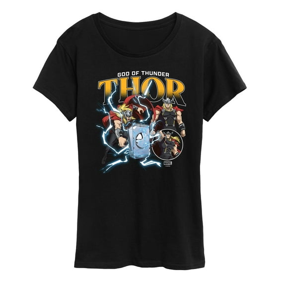 Marvel Thor - Thunder God - Women's Short Sleeve Graphic T-Shirt