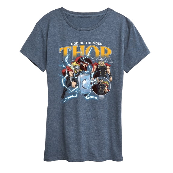 Marvel - Thor God of Thunder Women's Short Sleeve Graphic T-Shirt