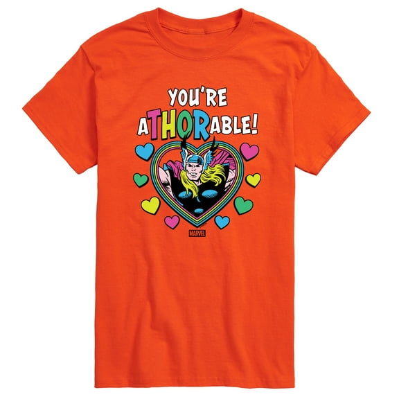 Marvel Thor - Valentine You're Athorable - Men's Short Sleeve Graphic T-Shirt