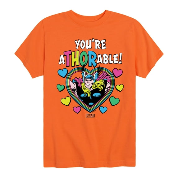 Marvel Thor - Valentine You're Athorable - Toddler And Youth Short Sleeve Graphic T-Shirt