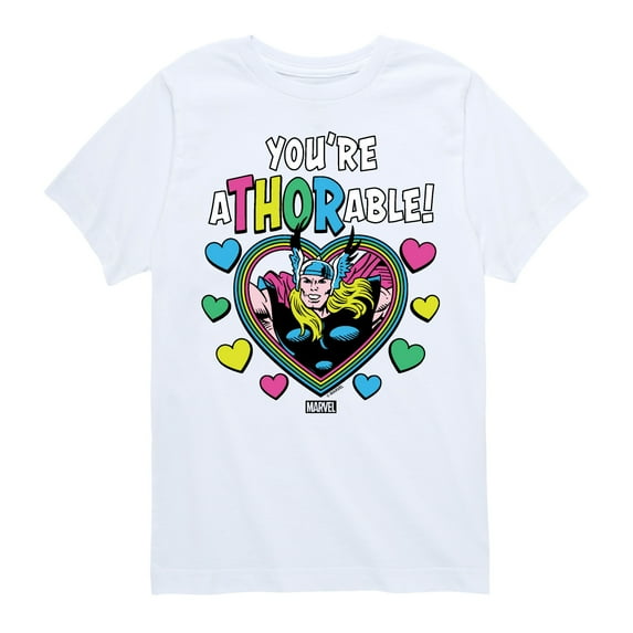 Marvel Thor - Valentine You're Athorable - Toddler And Youth Short Sleeve Graphic T-Shirt