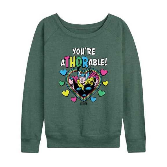 Marvel Thor - Valentine You're Athorable - Women's French Terry Pullover Sweatshirt