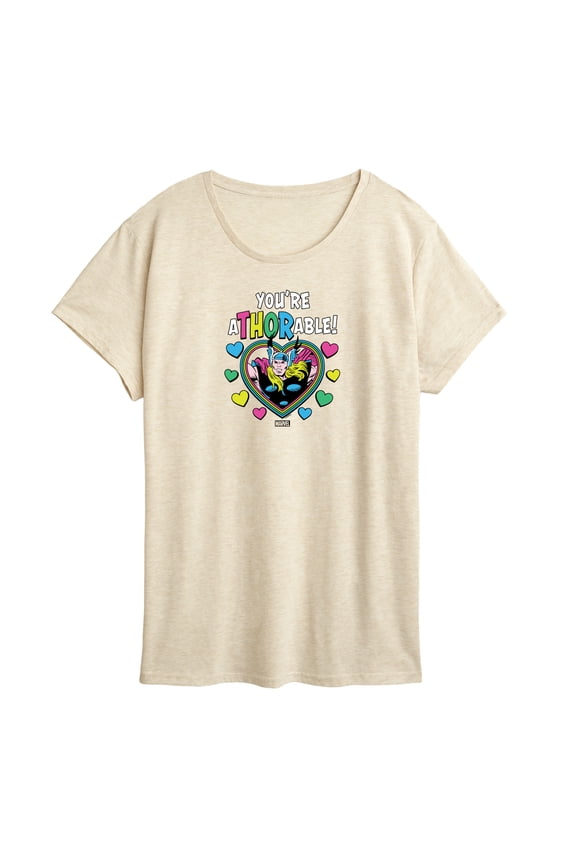 Thor - Valentine You're Athorable - Women's Short Sleeve Graphic T-Shirt