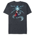 thumbnail image 1 of Marvel Thor Winter Snowflake Holiday Standard - Short Sleeve Blended T-Shirt for Adults – Customized-Navy Heather, 1 of 5