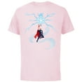 thumbnail image 1 of Marvel Thor Winter Snowflake Holiday Standard - Short Sleeve Cotton T-Shirt for Adults - Customized-Soft Pink, 1 of 5